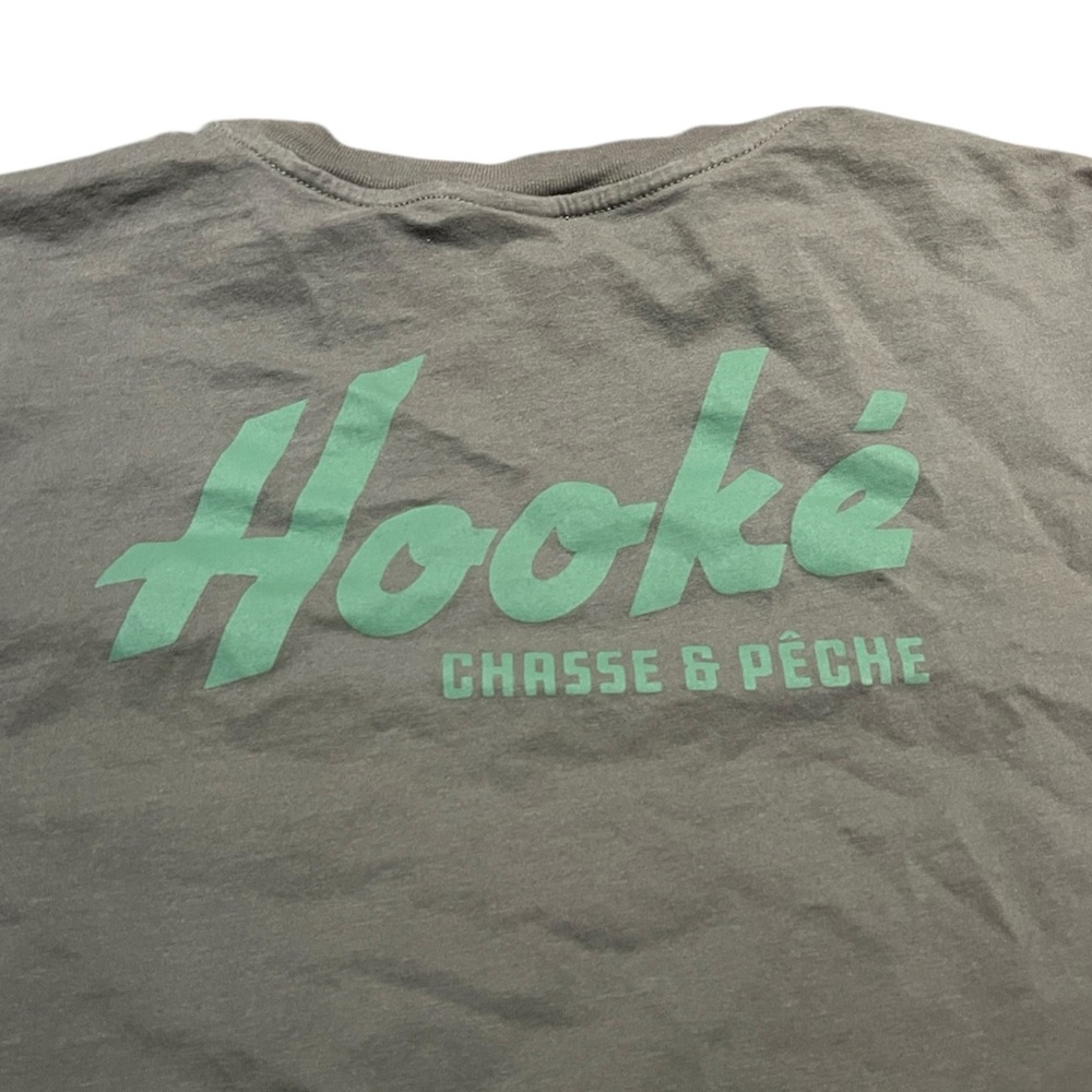 Hooke Chasse et Peche Long Sleeve Shirt Green Women’s Size Large - Picture 6 of 6